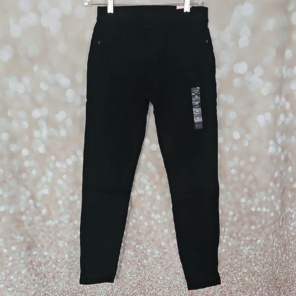Justice Black Jean Leggings for Kids